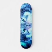 Scandinavische wolf persoonlijk skateboard (Voorkant)