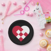 Scandinavische Yule Hear Papieren Bordje (Feest)