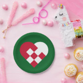 Scandinavische Yule Hear Papieren Bordje (Feest)