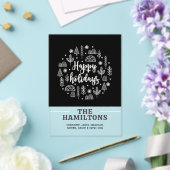 Scandinavische Zalige Feestdagen Persoonlijke Kaar Acryl Uitnodigingen (Insitu (Huwelijk))