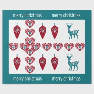 Scandinavische zoetwarerassen cadeaupapier