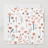 Scandinavische zomerbloemen zijn mijn Bridesmaid Kaart (Achterkant)