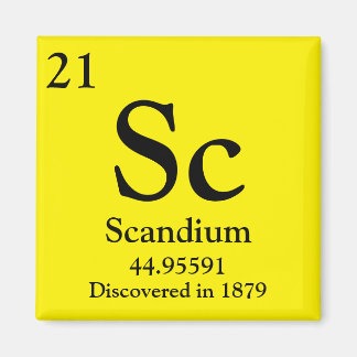 Scandium Periodic Table Magneet