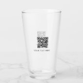 Scannable Business Website QR-code Adverteren Glas (Achterkant)