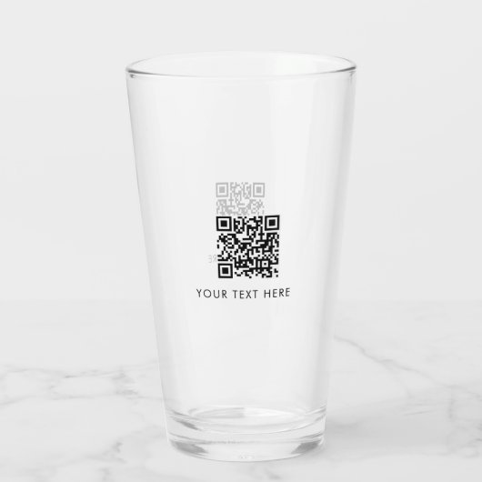 Scannable Business Website QR-code Adverteren Glas (Achterkant)