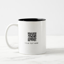 Scannable Business Website QR-code Adverteren Tweekleurige Koffiemok