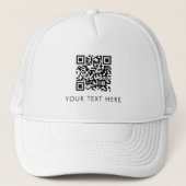 Scannable Business Website QR Code Text Employee Trucker Pet (Voorkant)