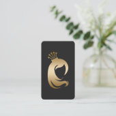 Scannable Hair Stylist Make-up Artist Visitekaartje (Staand voorkant)