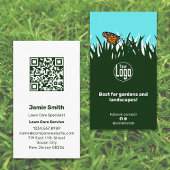 Scannable Lawn Butterfly Groen Wit Visitekaartje