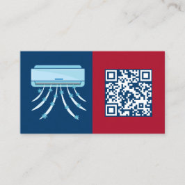 Scannable QR Airconditioning HVAC Visitekaartje