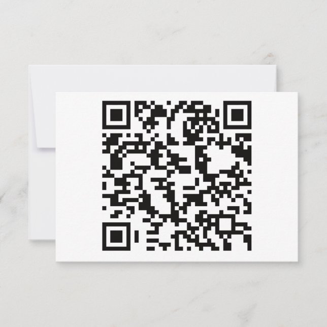 Scannable QR Bar Code (Voorkant)