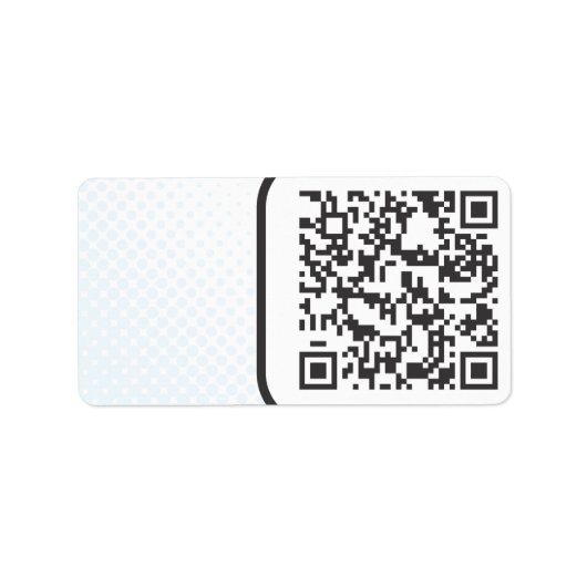 Scannable QR Bar Code Etiket (Voorkant)