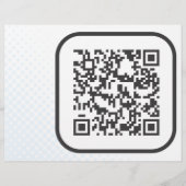 Scannable QR Bar Code Flyer (Voorkant)