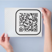 Scannable QR Bar Code Flyer (Hand)