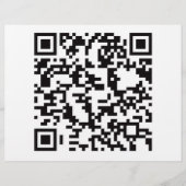 Scannable QR Bar Code Flyer (Voorkant)