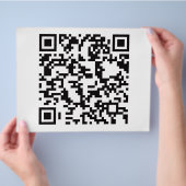 Scannable QR Bar Code Flyer (Hand)
