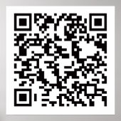 Scannable QR Bar Code Poster (Voorkant)