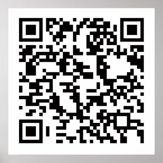 Scannable QR Bar Code Poster (Voorkant)