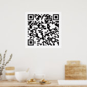 Scannable QR Bar Code Poster (Keuken)