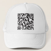Scannable QR Bar Code Trucker Pet (Voorkant)