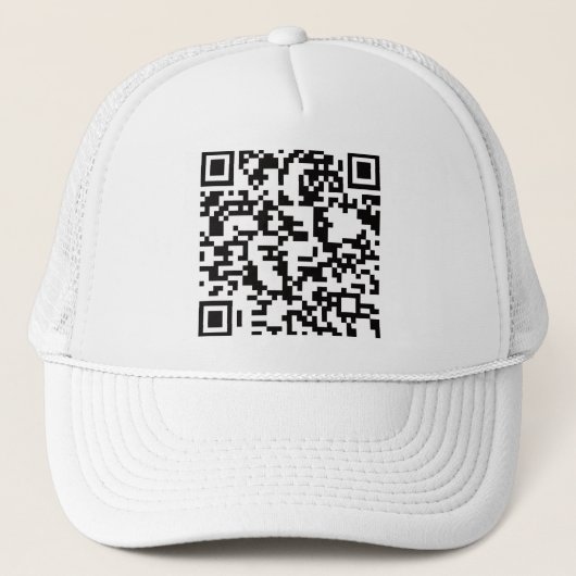 Scannable QR Bar Code Trucker Pet (Voorkant)