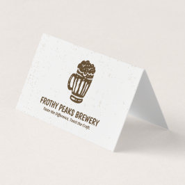 Scannable QR Brewery Opgevouwen Visitekaartje