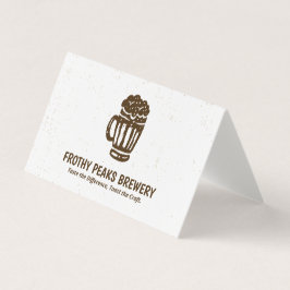 Scannable QR Brewery Opgevouwen Visitekaartje