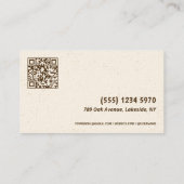 Scannable QR Brewery Visitekaartje (Achterkant)