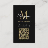 Scannable QR Code Business Logo Visitekaartje (Voorkant)