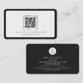 Scannable QR code professional of personal or Visitekaartje (Voorkant / Achterkant)