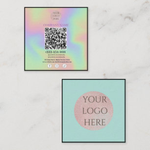 Scannable QR-code Social Media visitekaartjes