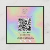 Scannable QR-code Social Media visitekaartjes (Voorkant)