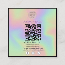 Scannable QR-code Social Media visitekaartjes