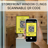 Scannable QR-code voor winkelbord | Scan, bestel e Raamsticker