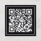Scannable QR Premium Contactkaartje (Voorkant)