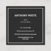 Scannable QR Premium Contactkaartje (Achterkant)