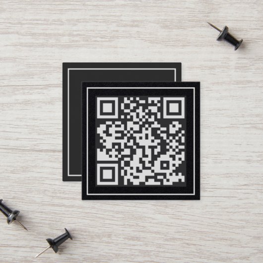 Scannable QR Premium Contactkaartje (Voorkant / Achterkant in situ)