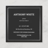 Scannable QR Premium Contactkaartje (Achterkant)