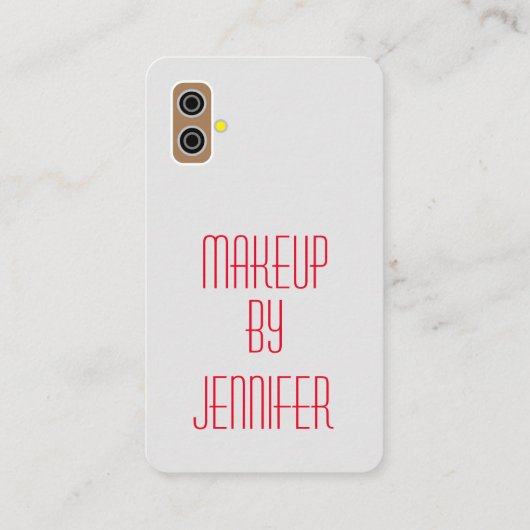 Scannable Social Media Photo Grid Moderne QR-code Visitekaartje (Achterkant)