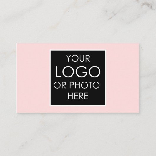 Scannable Social Media QR Code Pink Business Logo Visitekaartje (Achterkant)