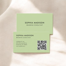 Scannbare QR-code minimalistisch groen