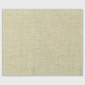 Scanned Natural Linen Canvas Texture Cadeaupapier (Vlak)