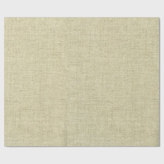 Scanned Natural Linen Canvas Texture Cadeaupapier (Vlak)