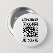 Scannen: Doe wat je ziel gelukkig maakt Ronde Button 7,6 Cm (Voorkant /achterkant)