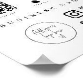 Scannen Kleine zakelijke mobiele afhandeling Poster (Hoek)