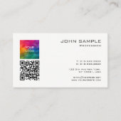 Scannen Mij QR Code Sjabloon Upload Logo Promotion Visitekaartje (Voorkant)
