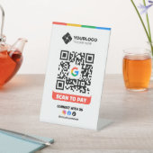 Scannen naar betalen QR Code Betaling Google Pay L Reclamebord Met Voetstuk (Insitu)