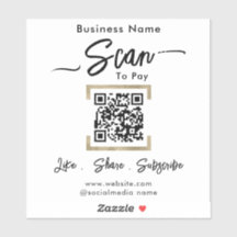 Scannen naar betalen QR Code Business