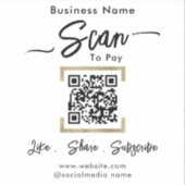 Scannen naar betalen QR Code Business Sticker (Voorkant)