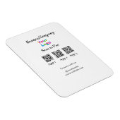 Scannen naar betalen zakelijke logo Q R-code socia Magneet (Rechterzijde)